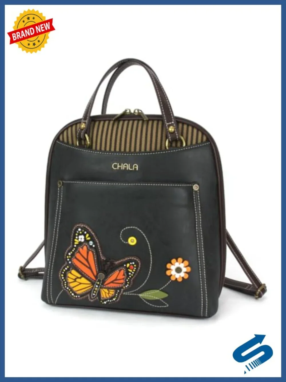 Convertible Backpack Purse Women Vegan Leather Adjustable Straps